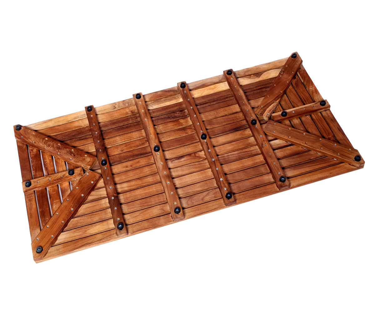 Badvorleger Teakholz – 90 x 50 cm, 2