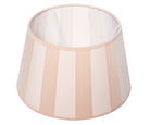 Lampenschirm gestreift – Beige - Creme, rund - 20x15x12 cm