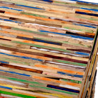 Mischholz Hocker bunt – 45 x 36 x 36 cm (H x B x T)