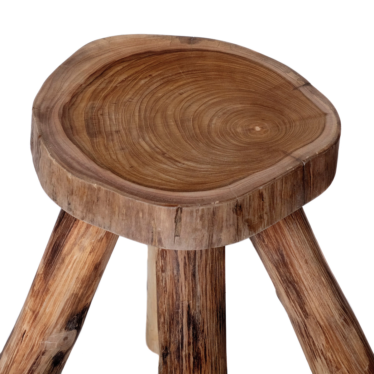 Teakholz Hocker – Ansicht 2