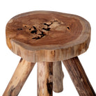 Teakholz Hocker – Detailansicht