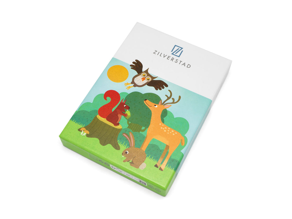 Kinderbesteck 4-teilig – Ohne Gravur, Waldtiere