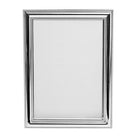 Bilderrahmen Metall versilbert Perlrand – Fotoformat: 9 x 13 cm, ohne Gravur
