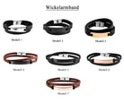 Edelstahl Armband mit Gravur – Ohne Gravur, Wickelarmband, Modell 1