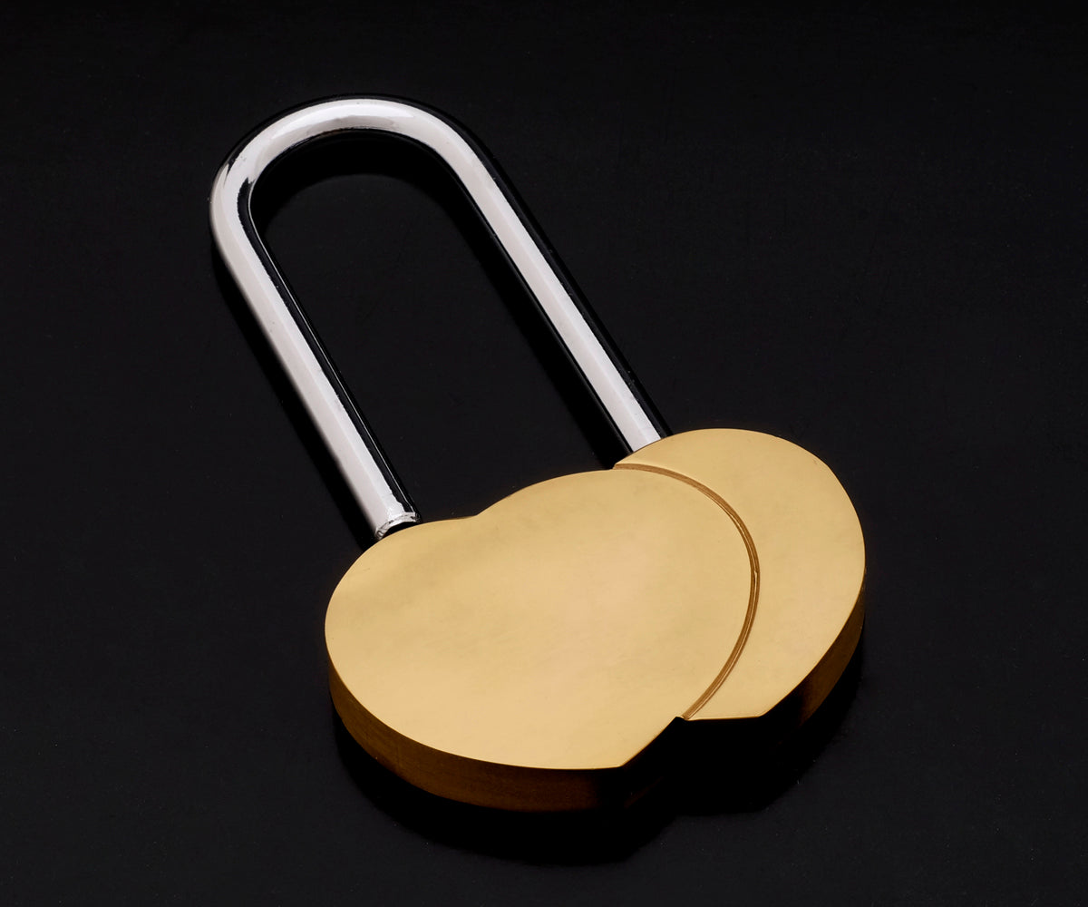 Liebesschloss Herz Gold – Ansicht 4