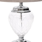 Tischlampe Metall mit geschliffenem Glas – Ansicht 2