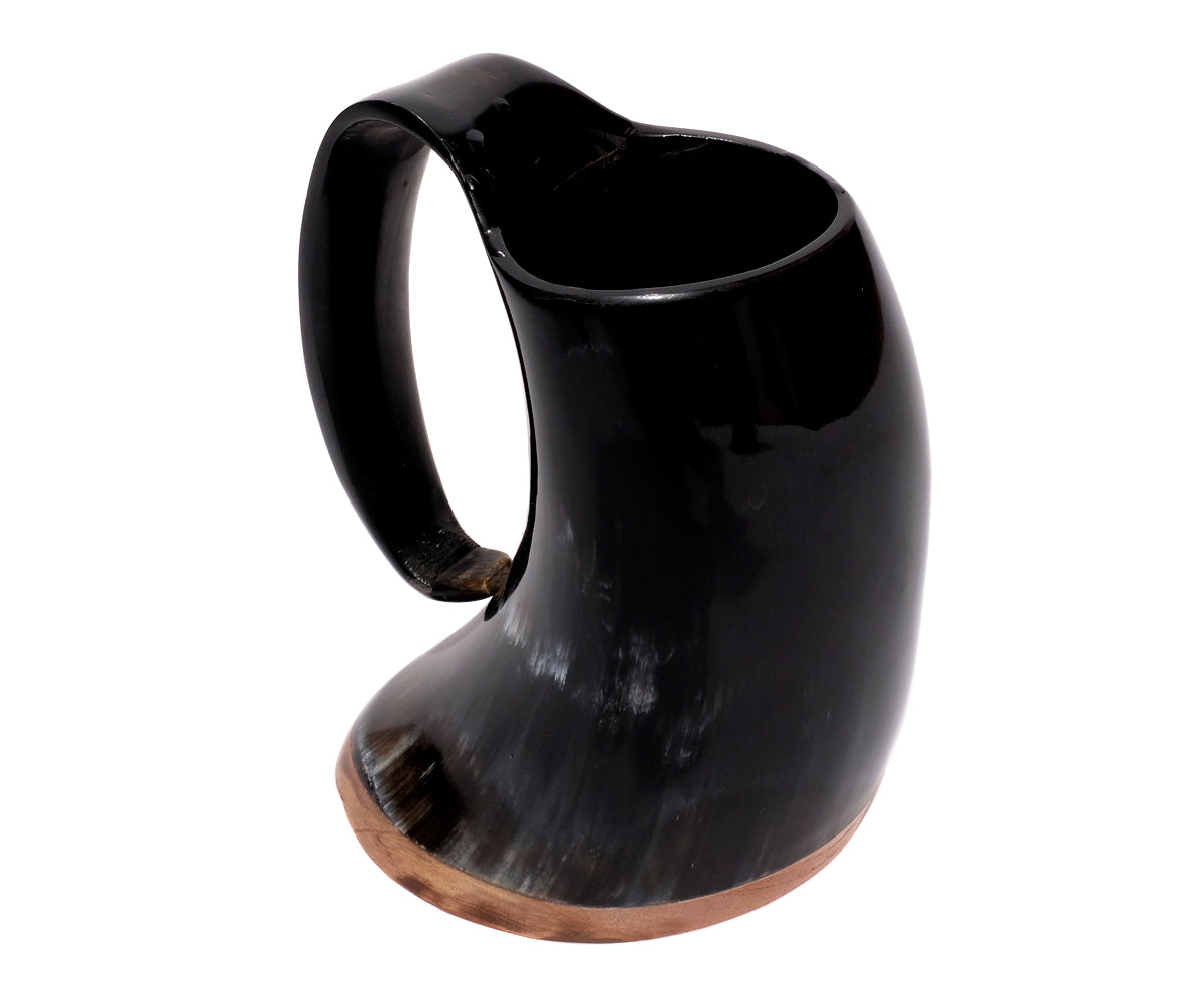 Trinkhorn Wikinger Set – 300 ml, Kuhhornbecher