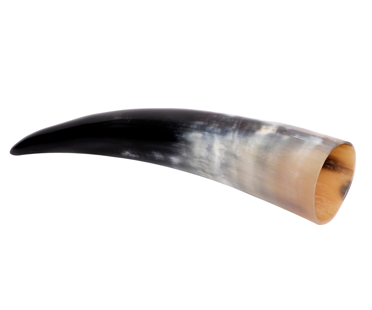 Trinkhorn Wikinger Set – 200 ml, Kuhhorn ohne Ständer