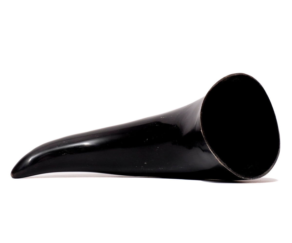 Trinkhorn Wikinger Set – 300 ml, Kuhhorn ohne Ständer