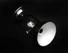 Wandlampe Metall Schwarz Weiß – Schwarz