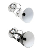 Wandlampe Metall Schwarz Weiß