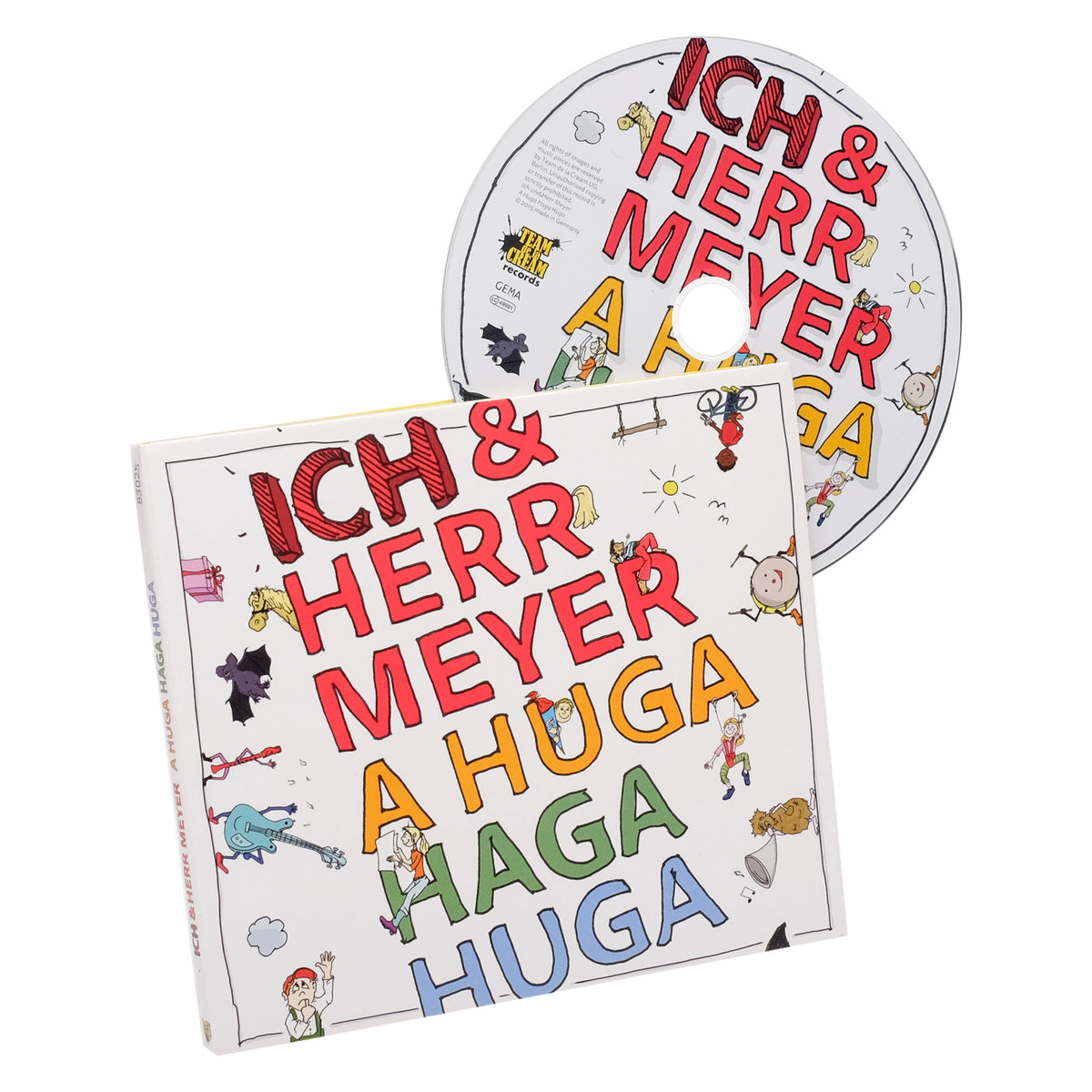 Teddybär mit Kinderlieder CD "A Huga Haga Huga" von ICH & HERR MEYER – Detailansicht