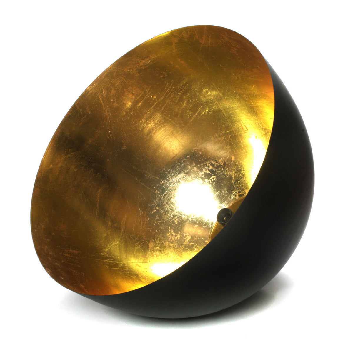 Hängelampe XXL Schwarz Gold