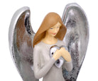 Engel Figuren  – Silber Herz - 22 cm
