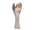 Engel Figuren  – Silber Herz - 22 cm