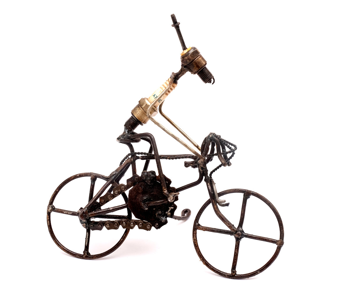Zündkerzen Figur – Fahrradfahrer