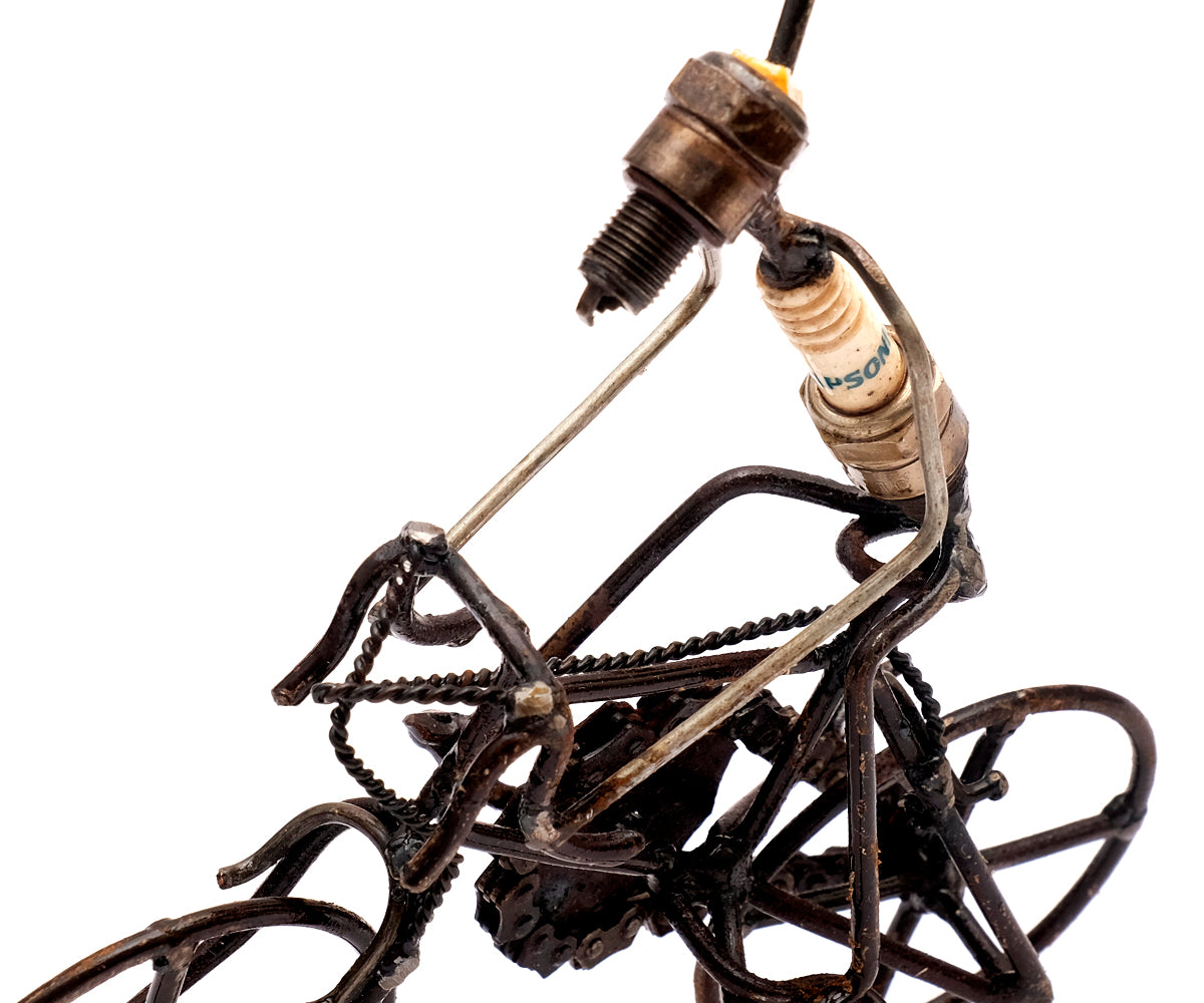 Zündkerzen Figur – Fahrradfahrer