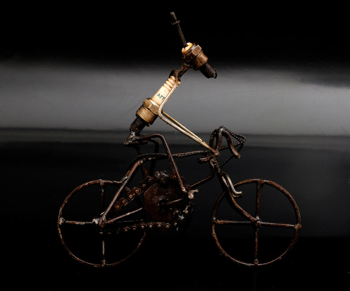Zündkerzen Figur – Fahrradfahrer