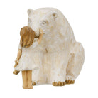Tier Skulptur Freundschaft – Mädchen mit Bär