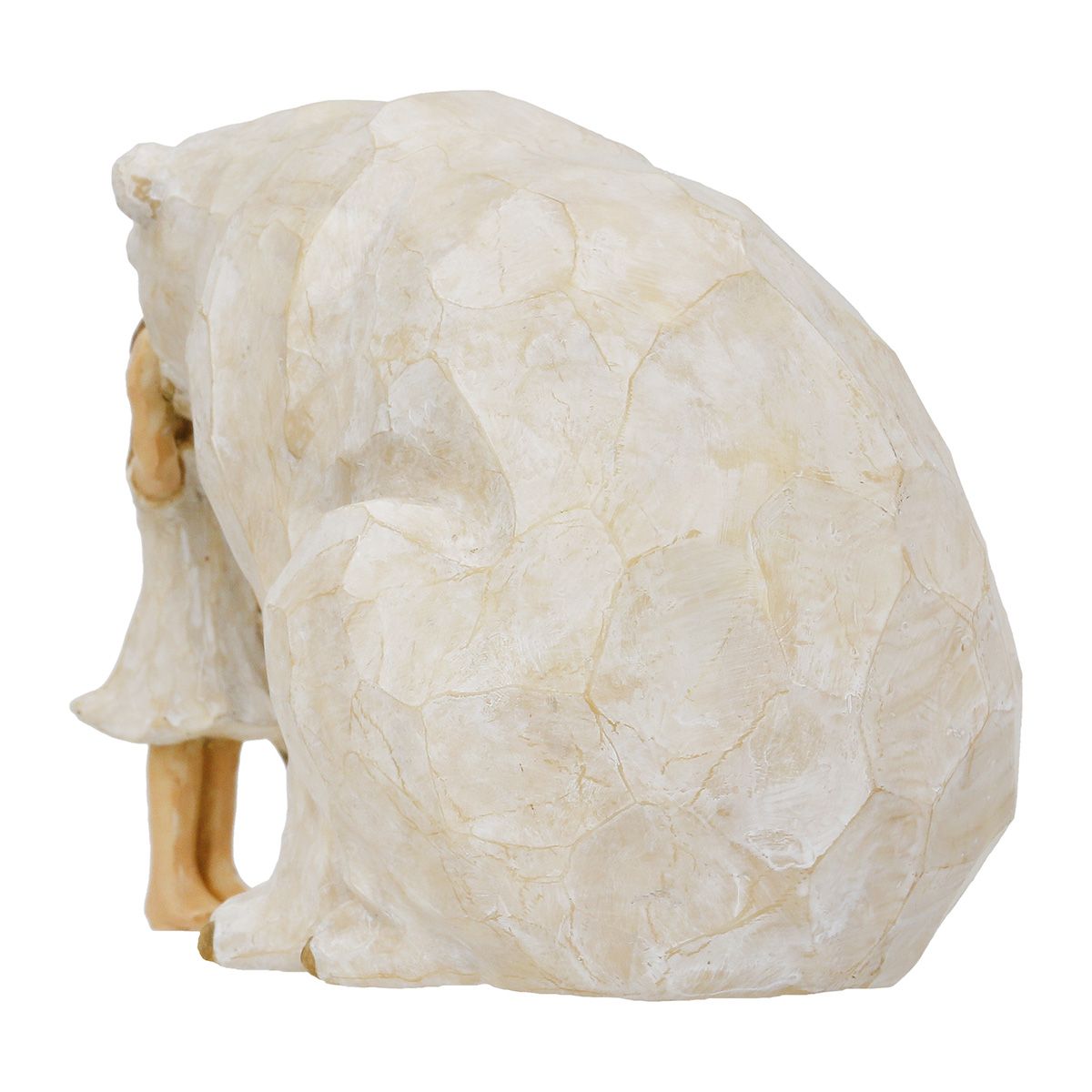 Tier Skulptur Freundschaft – Mädchen mit Bär