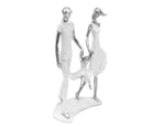 Skulptur Familie Weiß Silber – Ansicht 6
