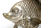 Fisch Deko - Versilbert – spitzes Fischmaul