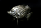 Fisch Deko - Versilbert – spitzes Fischmaul