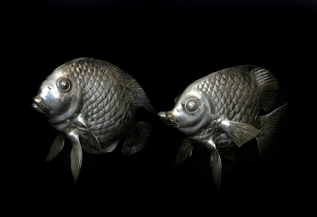 Fisch Deko - Versilbert