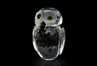 Glasfigur Bär, Eule, Schwein, Frosch – Eule
