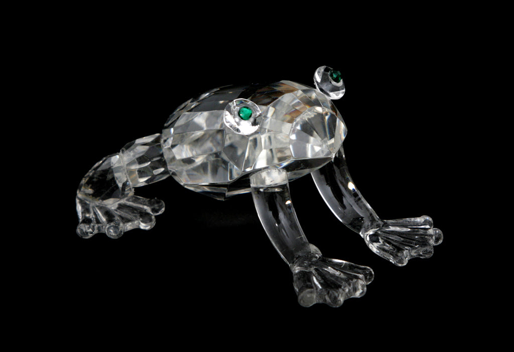 Glasfigur Bär, Eule, Schwein, Frosch – Frosch