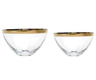 Glasschale mit Platinrand