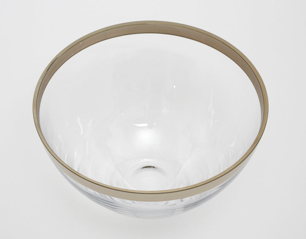 Glasschale mit Platinrand – Ø 30 cm