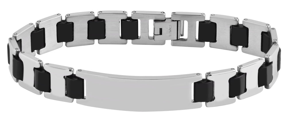 Edelstahl Armband mit Gravur – Ohne Gravur, Gliederarmband, Modell 6