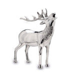 Metallfigur Hirsch – stehend, röhrend