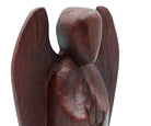 Holzfigur Engel – Klein - 20 cm, dunkel