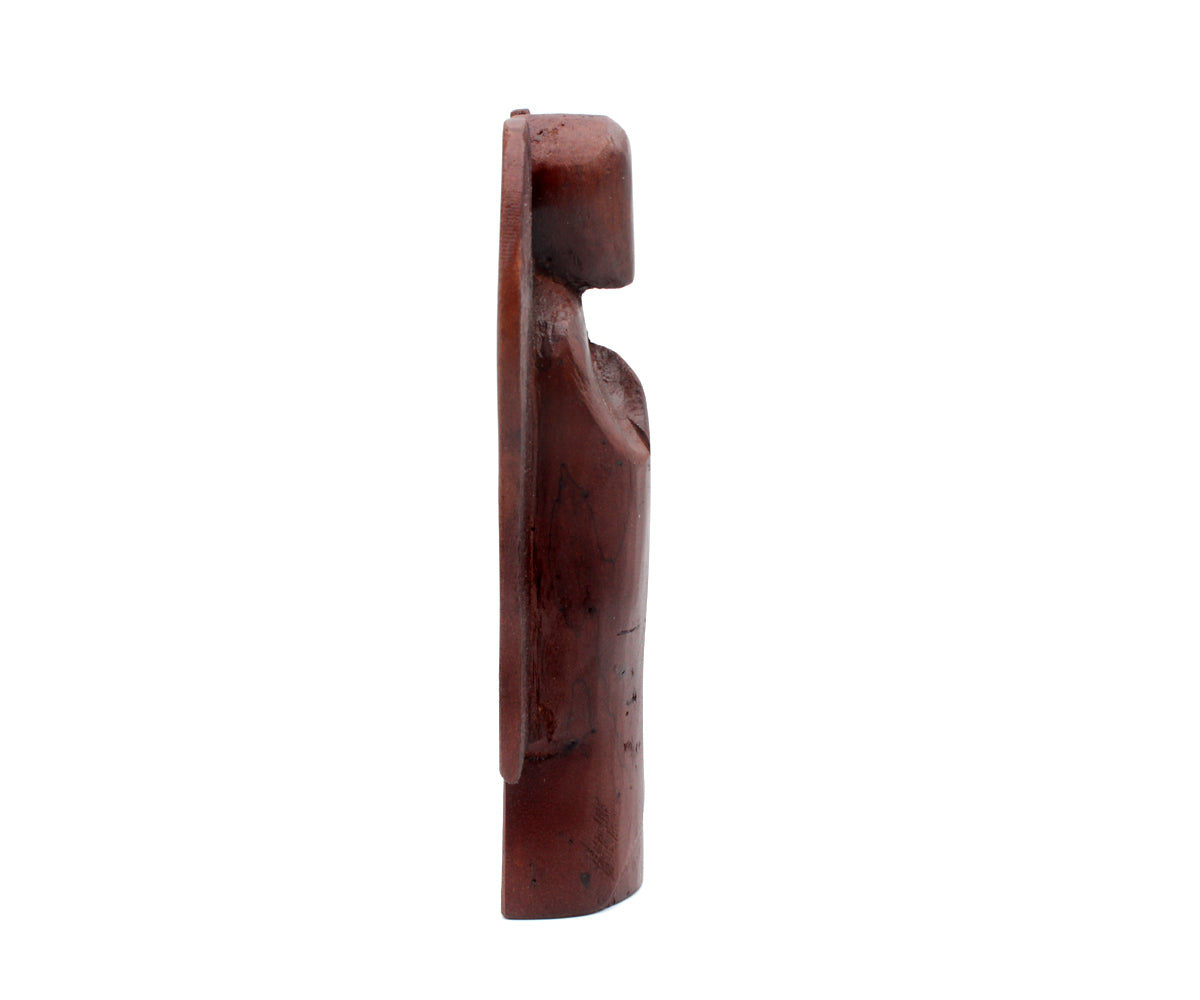 Holzfigur Engel – Klein - 20 cm, dunkel