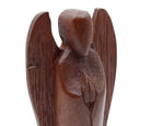 Holzfigur Engel – Mini - 15 cm, dunkel