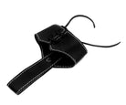 Trinkhorn Wikinger Set – 200 ml, Kuhhornhalter Leder Schwarz
