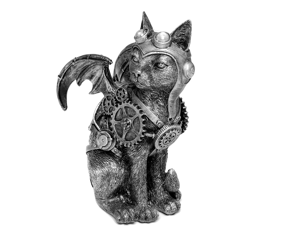 Steampunk Deko Katze – Ansicht 2