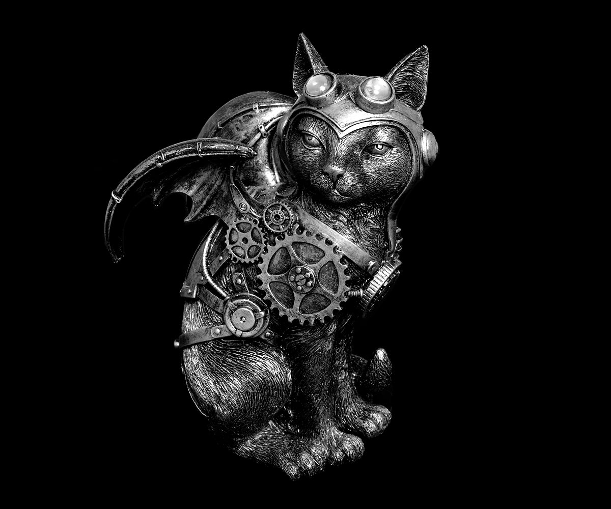 Steampunk Deko Katze – Ansicht 6