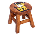 Kinderschemel Holz – ohne Gravur, Giraffe