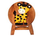 Kinderschemel Holz – ohne Gravur, Giraffe