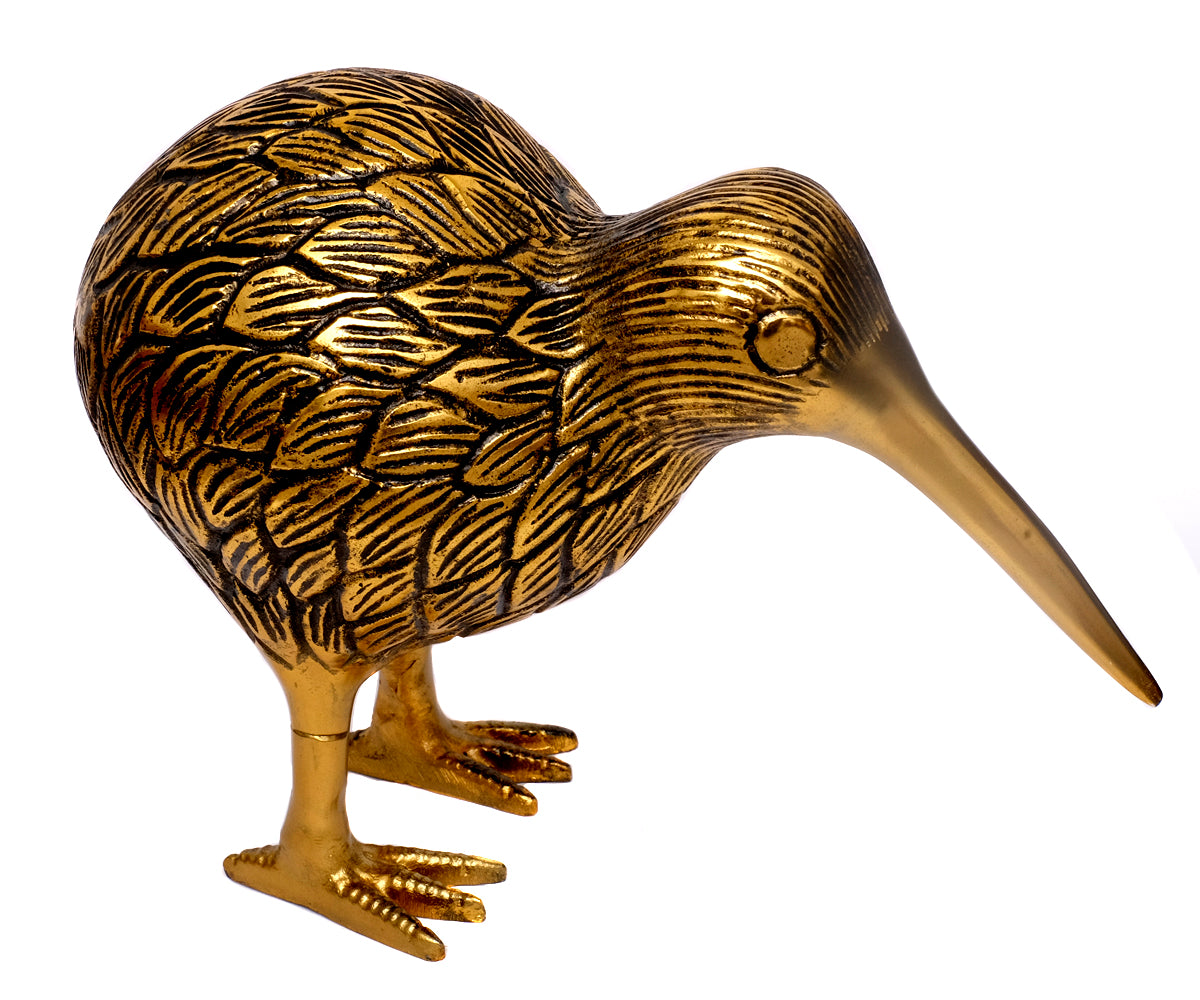 Kiwi Tier – Gold-Schwarz, groß
