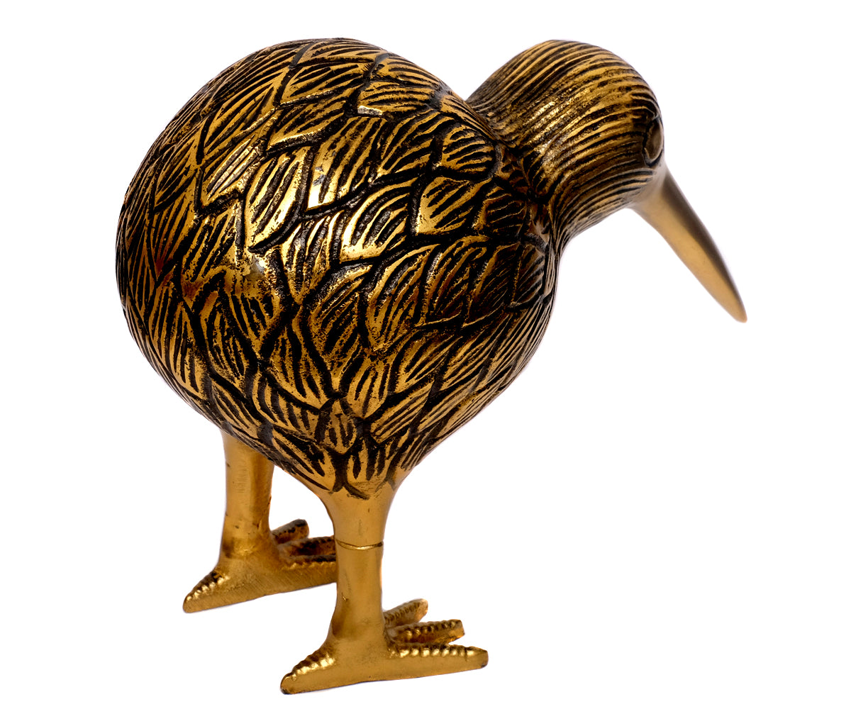 Kiwi Tier – Gold-Schwarz, groß