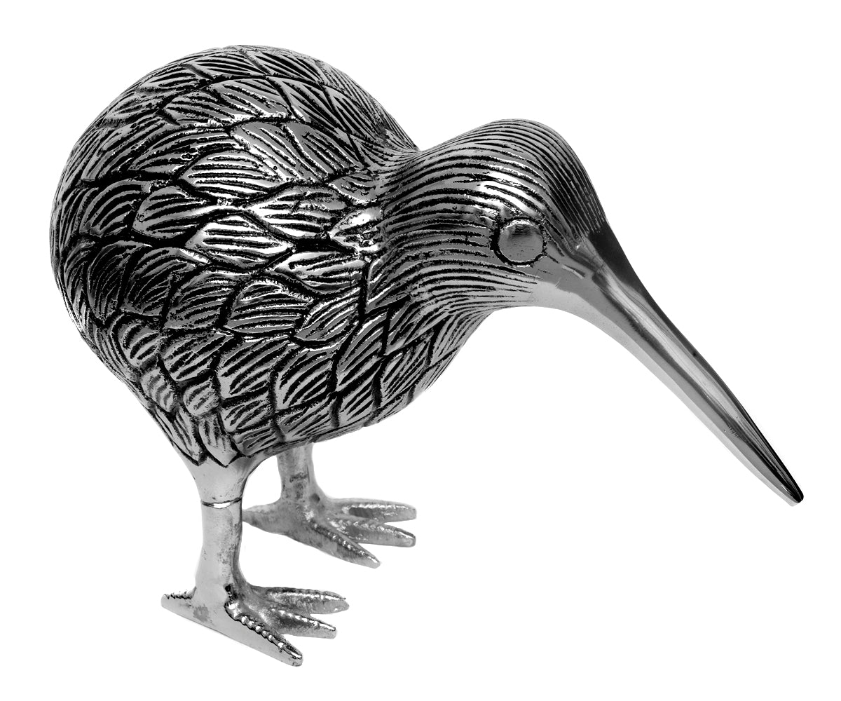 Kiwi Tier – Silber-Schwarz, groß