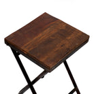 Klapptisch Holz Eisen – Hocker