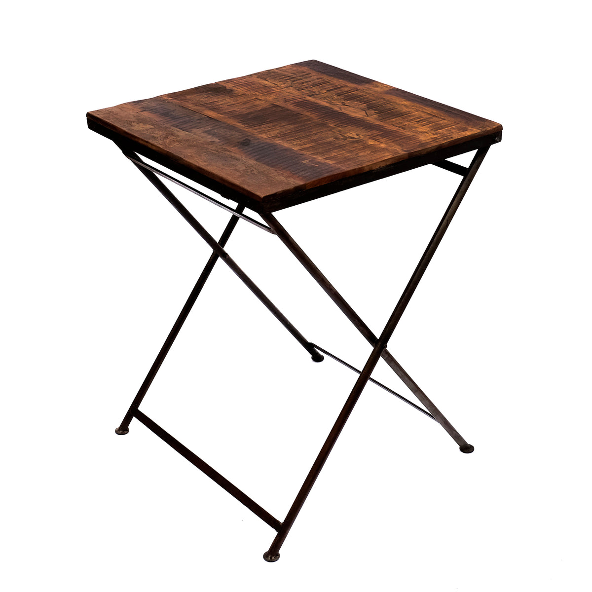 Klapptisch Holz Eisen – Beistelltisch