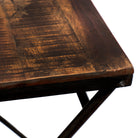 Klapptisch Holz Eisen – Hocker