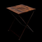 Klapptisch Holz Eisen – Beistelltisch