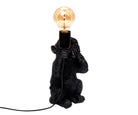 Tischlampe Affe – Schwarz, Mittel
